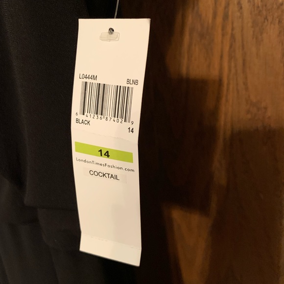 NWT London Times Dress size 14 Black and Cream - Picture 5 of 8